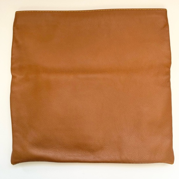 Fendi Lemon Yellow and Brown Vitello Leather Fold Over Clutch Bag (model 8BP062) - Picture 16 of 16